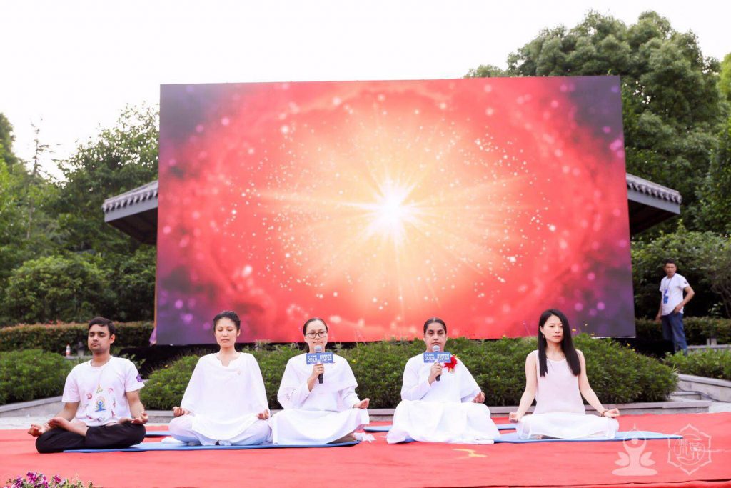 China (Shanghai):5th UN International yoga day
