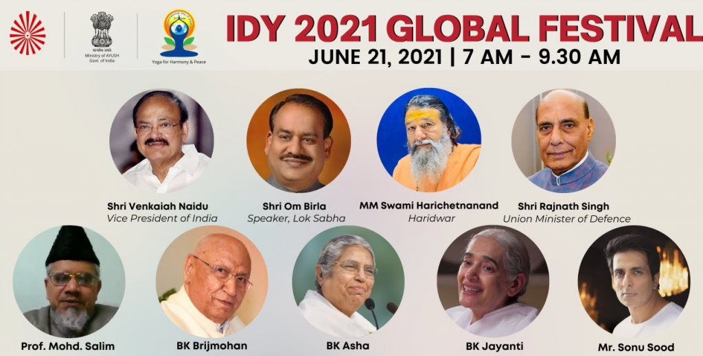 LIVE 7:00 am IST, 21 June | IDY 2021 – GLOBAL FESTIVAL